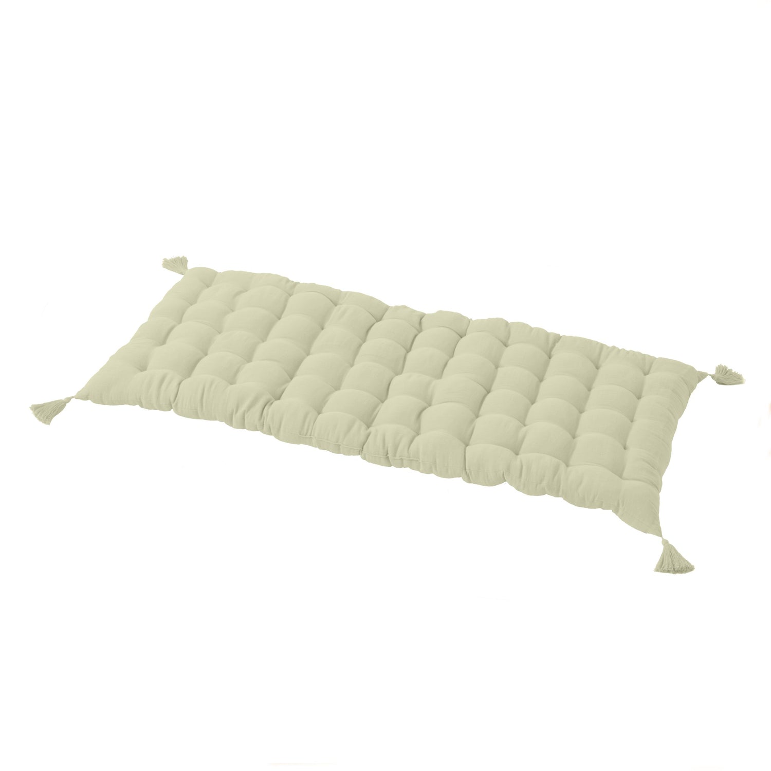 Light green muslin floor mattress