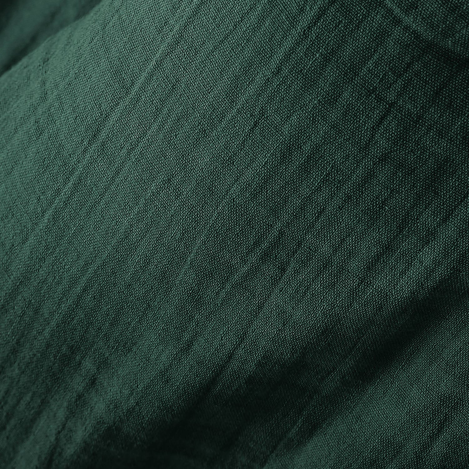 Fir green muslin bedspread