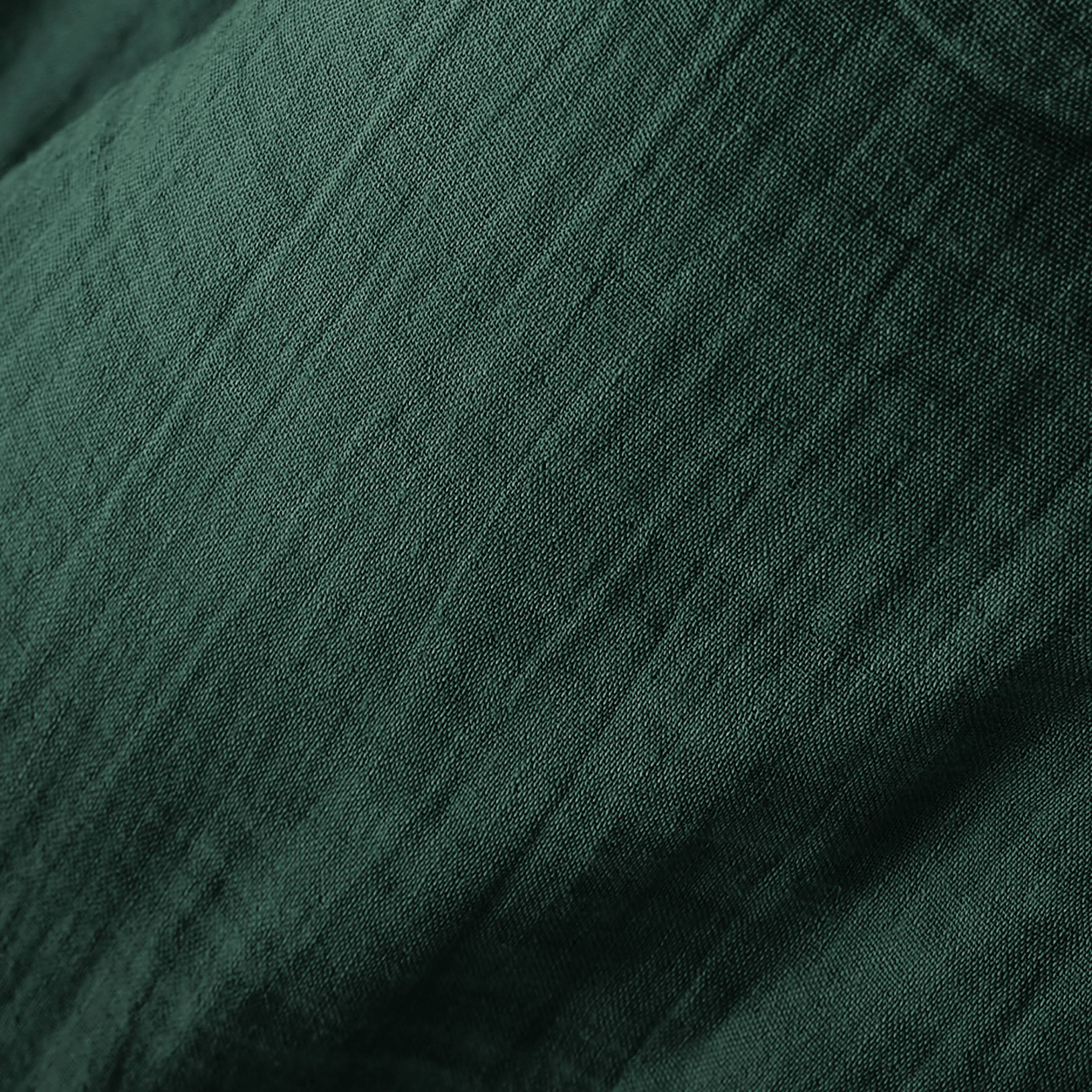 Fir green muslin bedspread