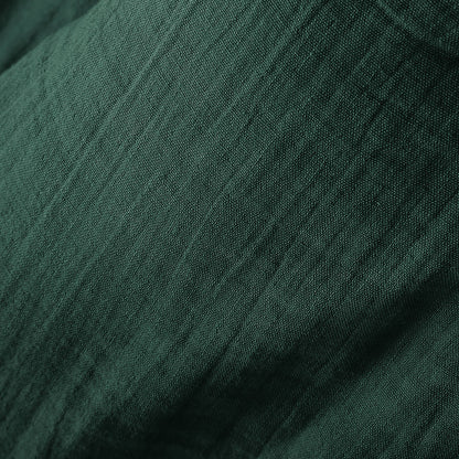 Fir green muslin bedspread