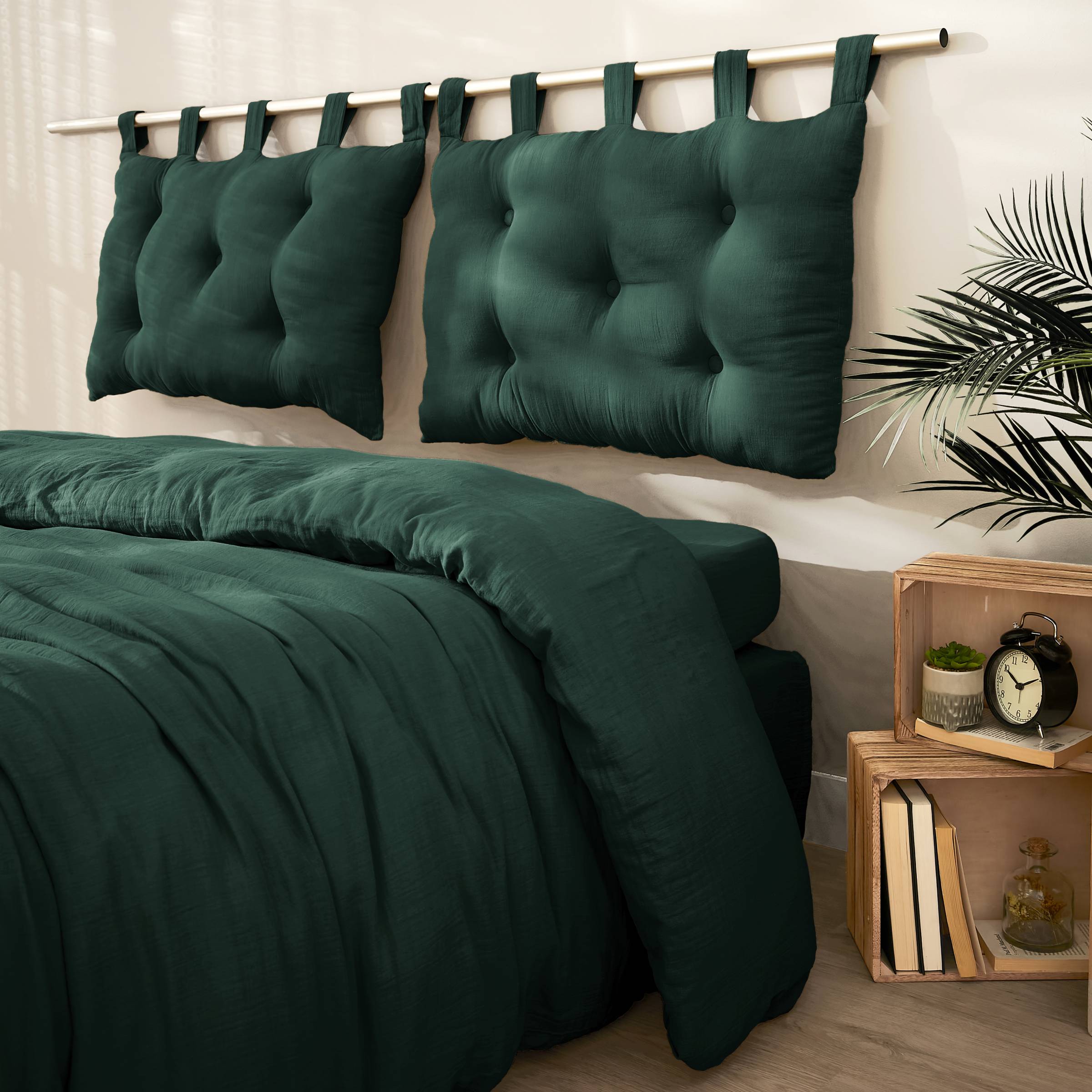 Fir tree muslin headboard