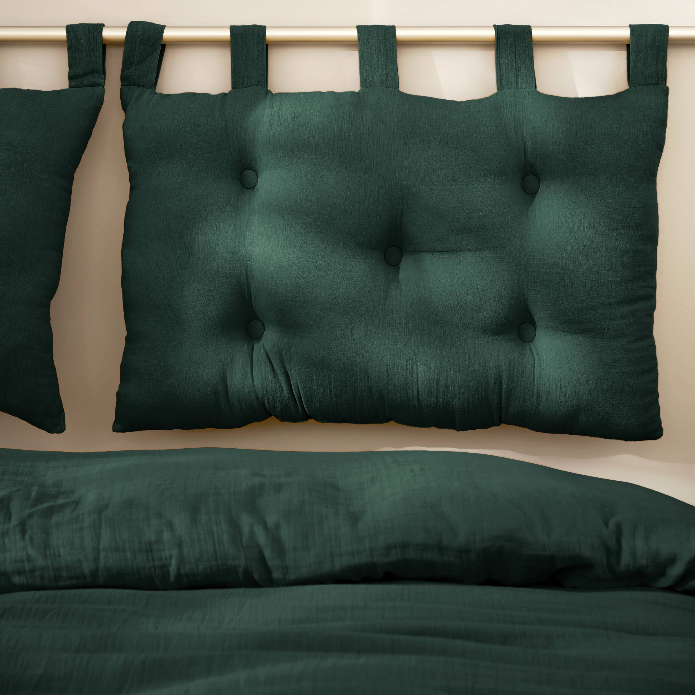 Fir tree muslin headboard